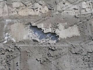 Разрушение полистиролбетона